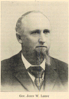 Governor John Whitnah Leedy was the 14th Governor of Kansas. He was born near Bellville, Ohio in Richland County to Samuel Keith and Margaret Leedy, the fifth of six children. His parents were members of the Church of the Brethren.